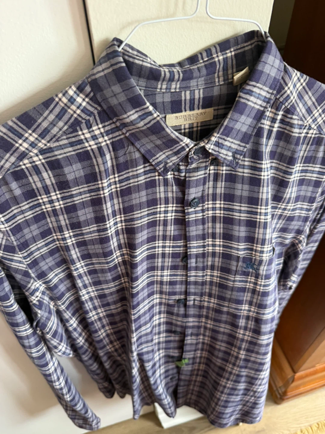 Burberry Brit Men's Plaid Button-Down Shirt - Size L