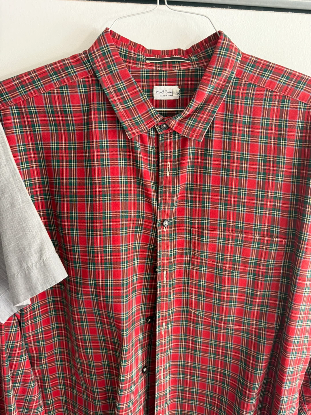 Paul Smith Red Plaid Shirt - Size xl slim fit - photo 2