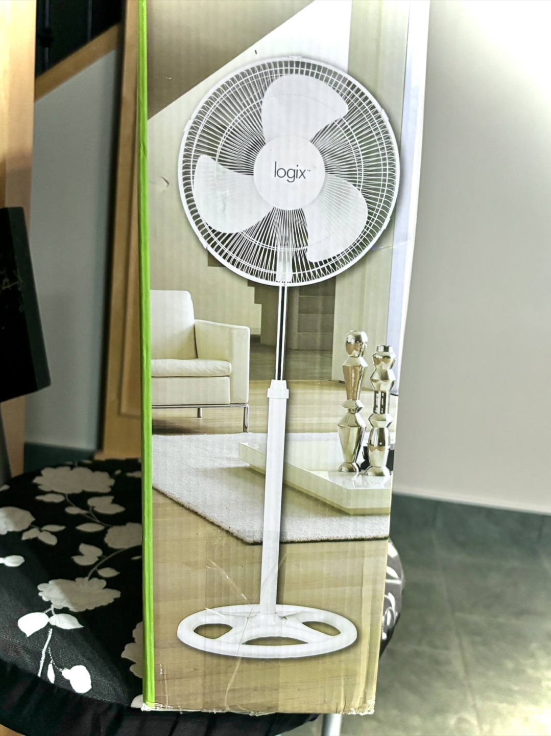 NEW Logix 16-Inch Standing Pedestal Fan (unopened box) - photo 3
