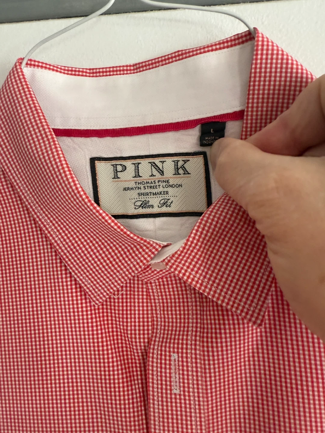 Thomas Pink Slim Fit Shirt - Size L - photo 2