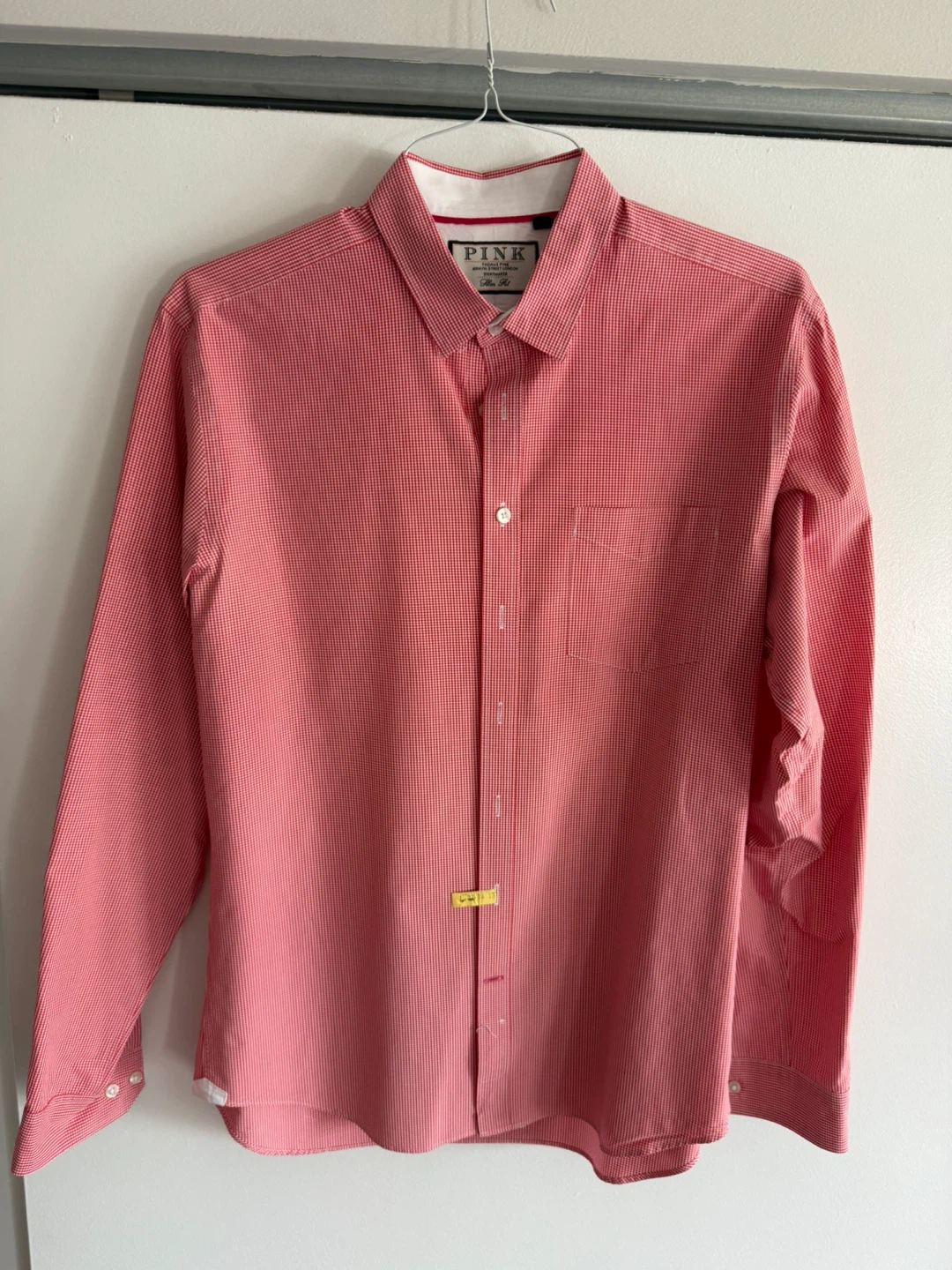 Thomas Pink Slim Fit Shirt - Size L
