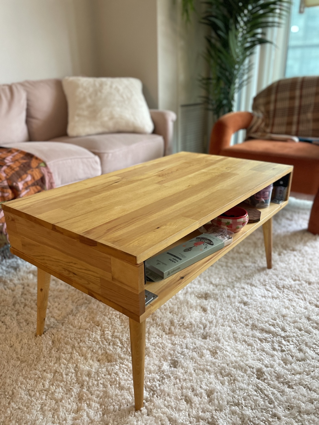 Solid wood lift-top coffee table - photo 2