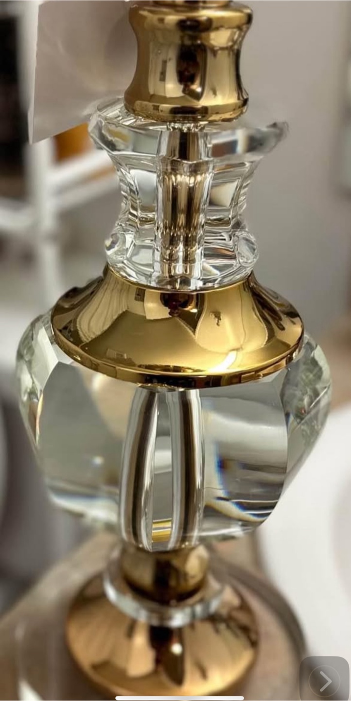 Crystal Table Lamp with Black Shade - photo 3