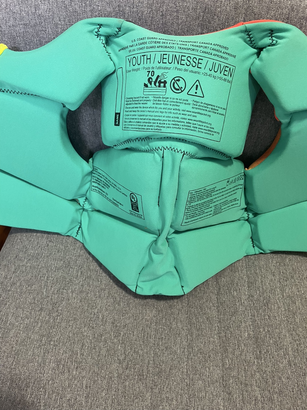 Youth Life Jacket – Like New - photo 3