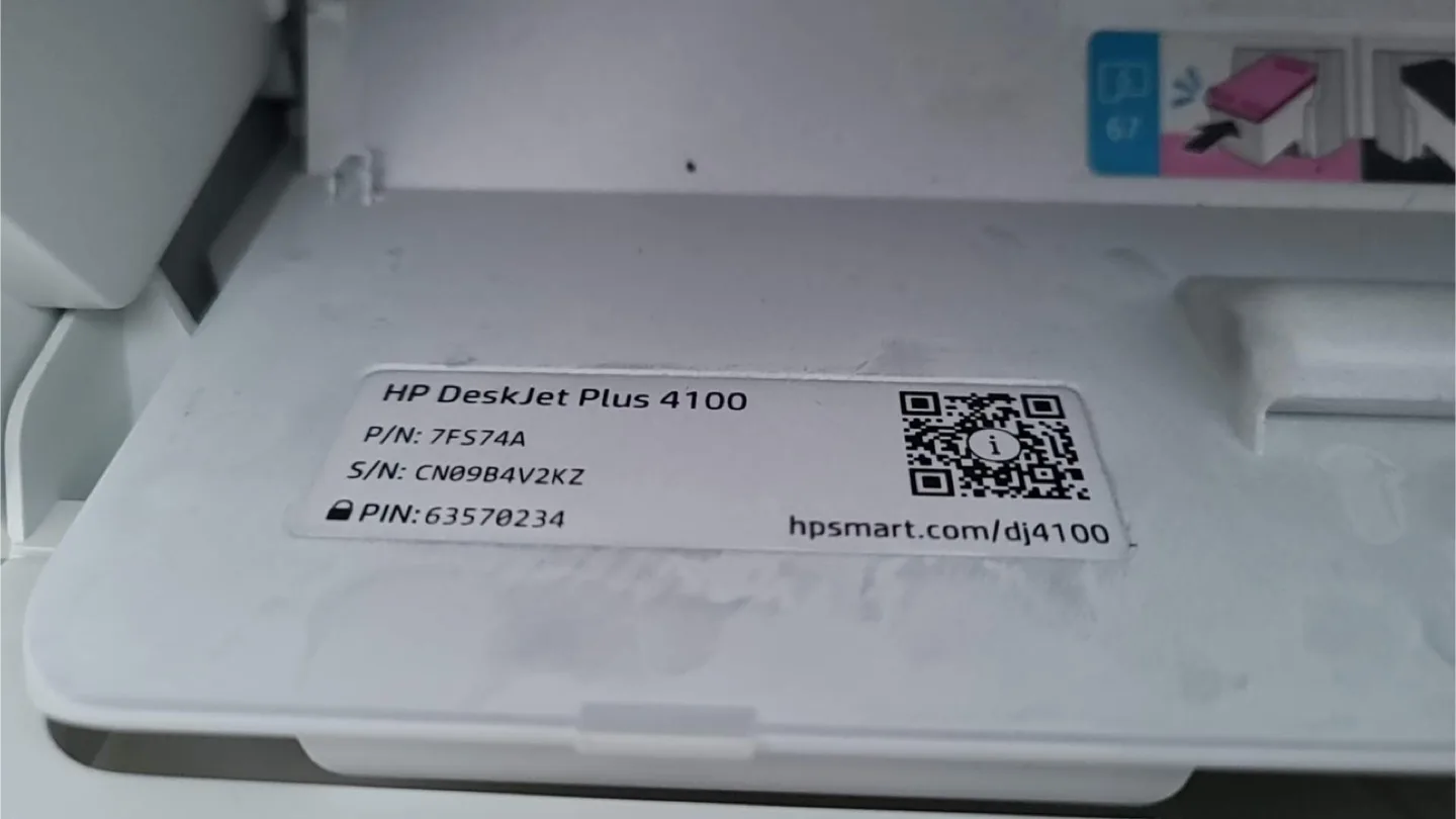 HP DeskJet Plus 4100 Printer image indicator(5)