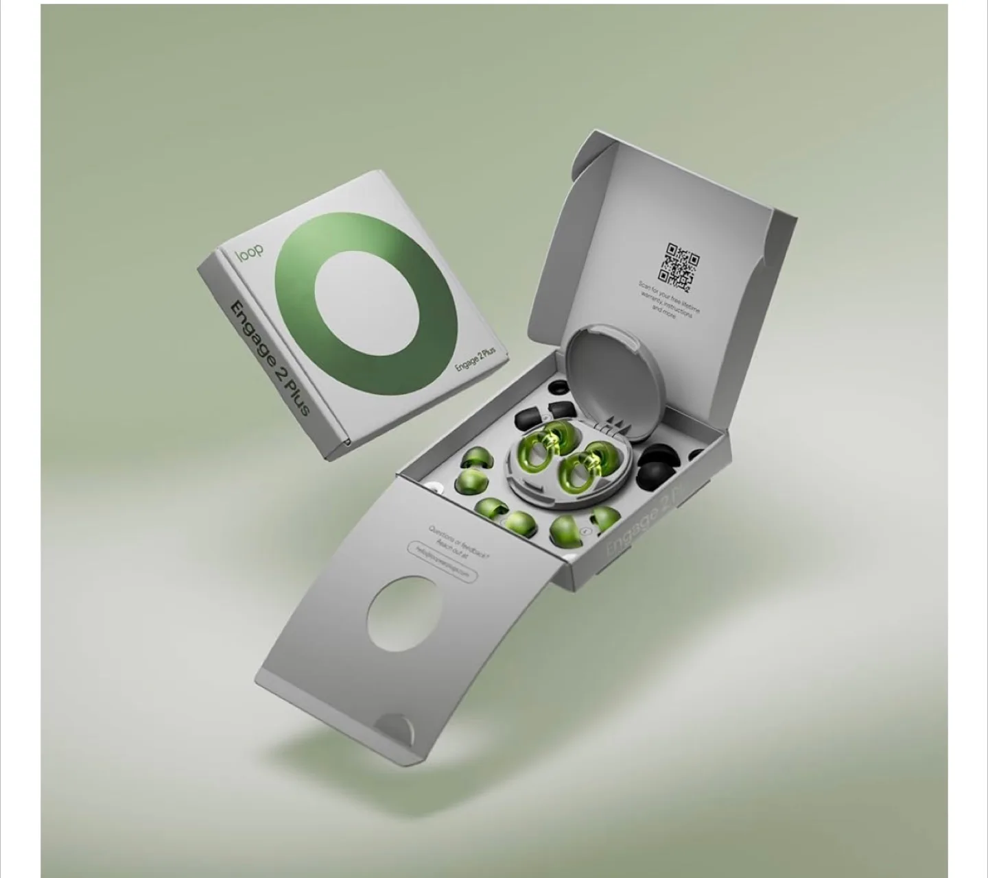 New Loop Engage 2 Plus Earplugs - Green image indicator(5)