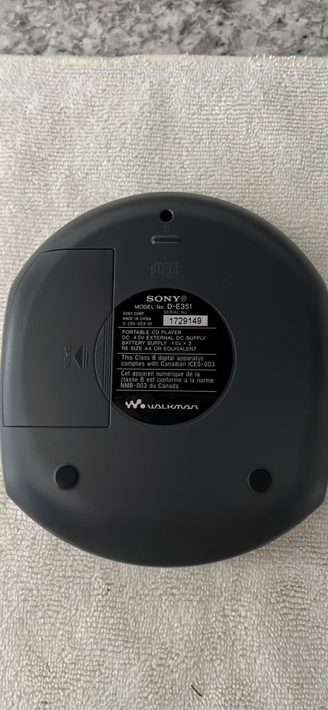 Sony Walkman D-E351 CD Player - photo 3