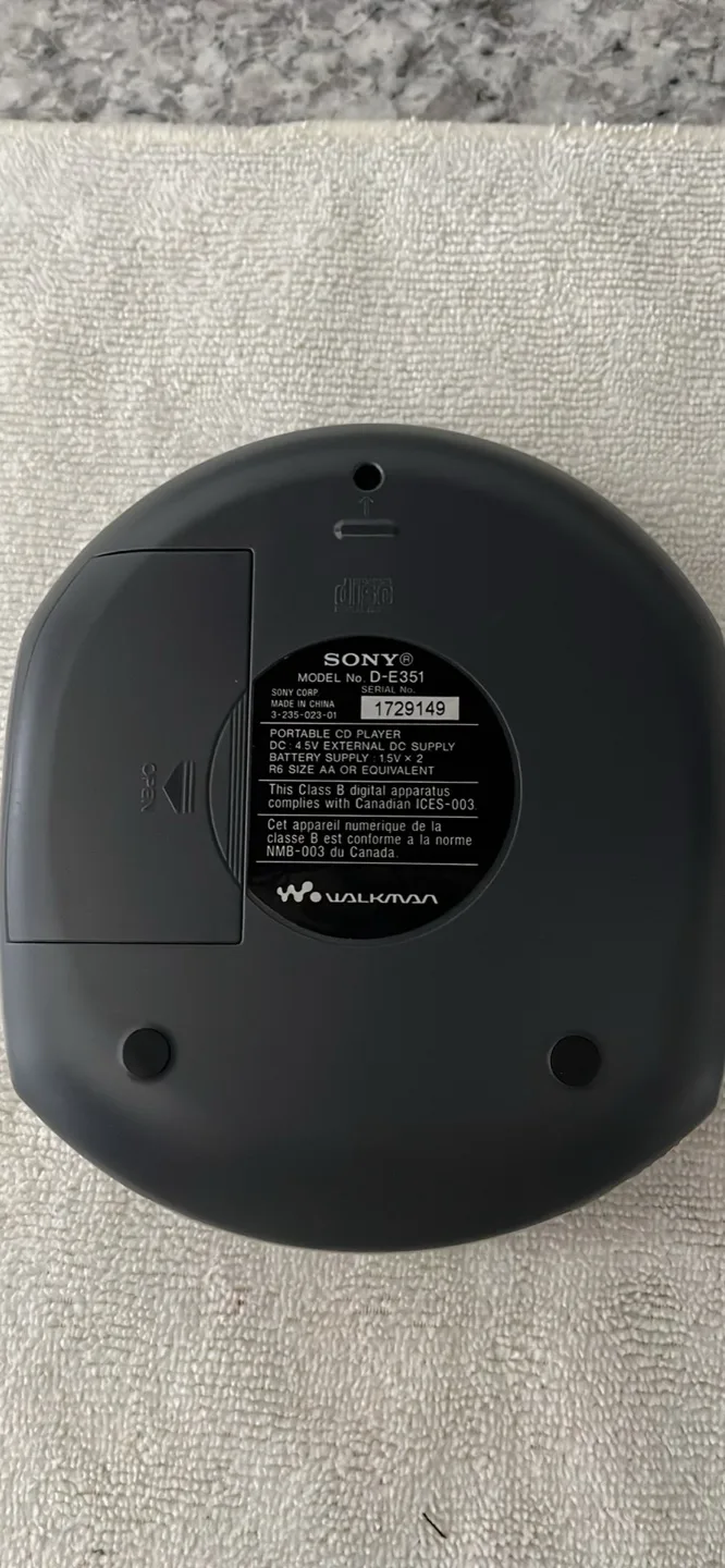 Sony Walkman D-E351 CD Player image indicator(3)
