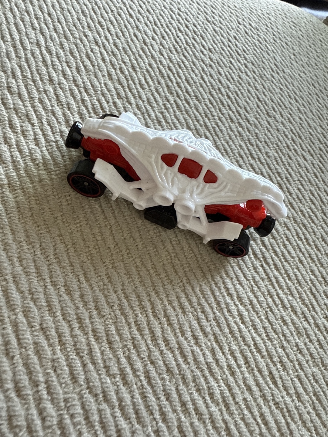 Toy Car - White, Red, and Black