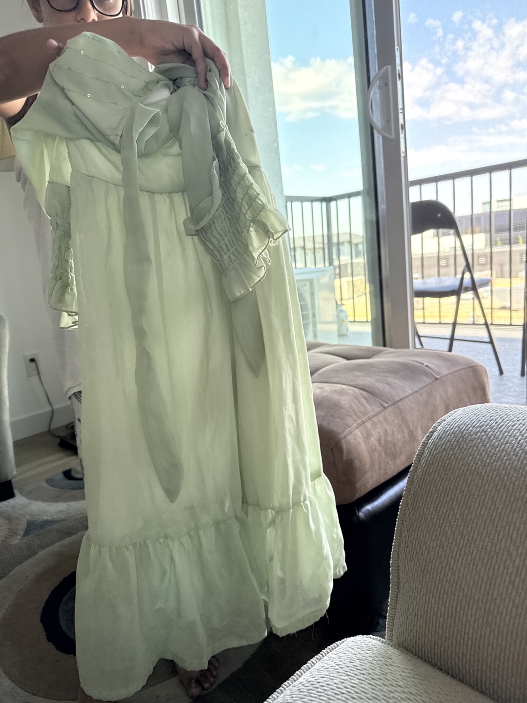 Green Ruffled Dress - photo 2