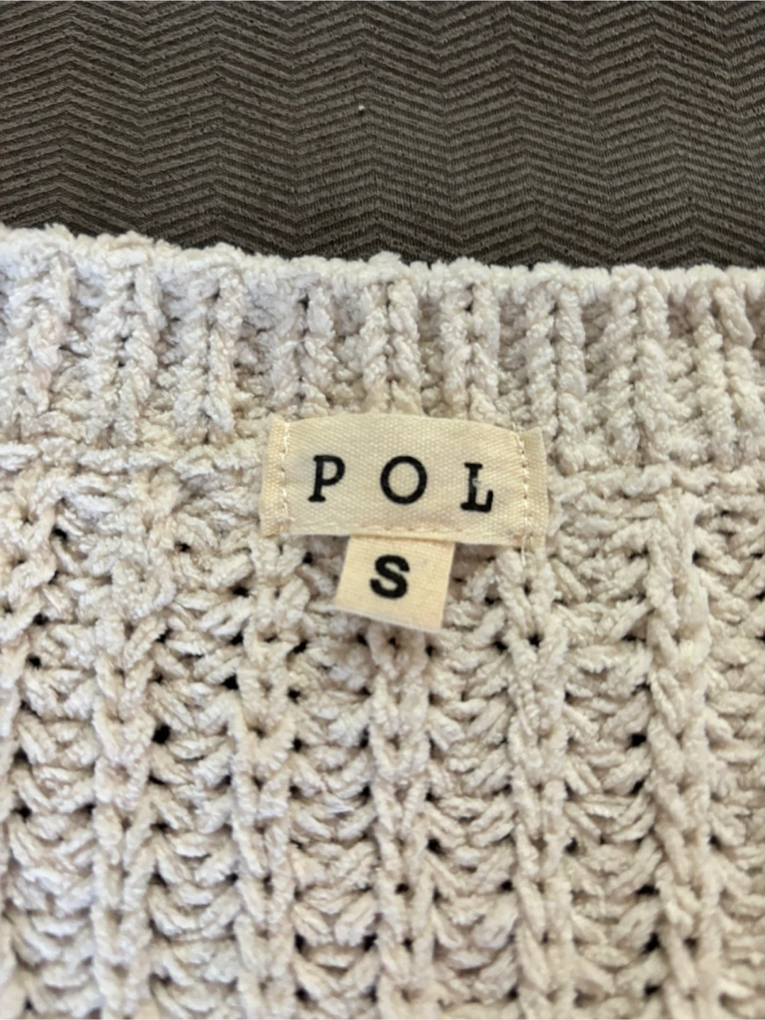 POL Crochet Sleeve Sweater - Size S - photo 2