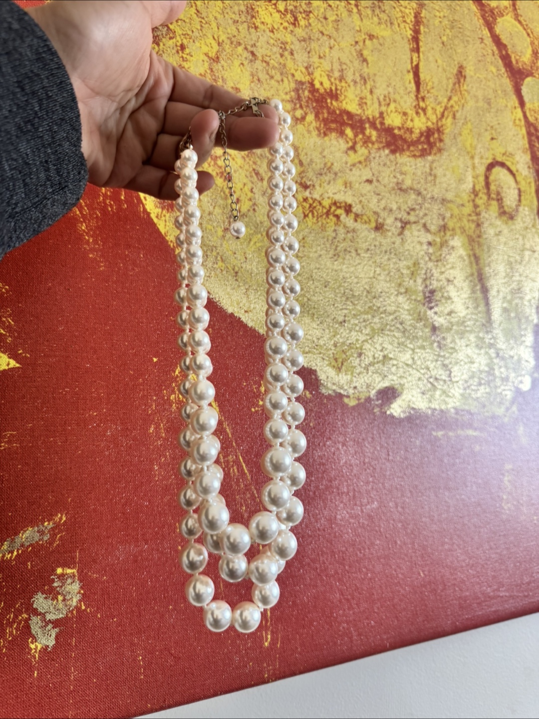 Pearl Necklace & Earring Set - photo 2