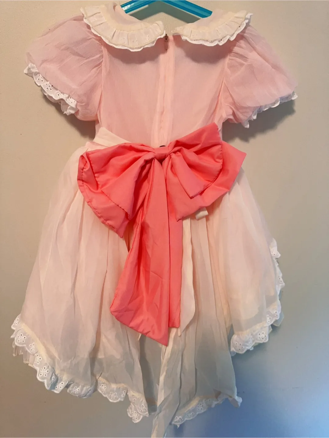 Pink Lolita Dress with Bunny Pocket Size 4-6T image indicator(3)