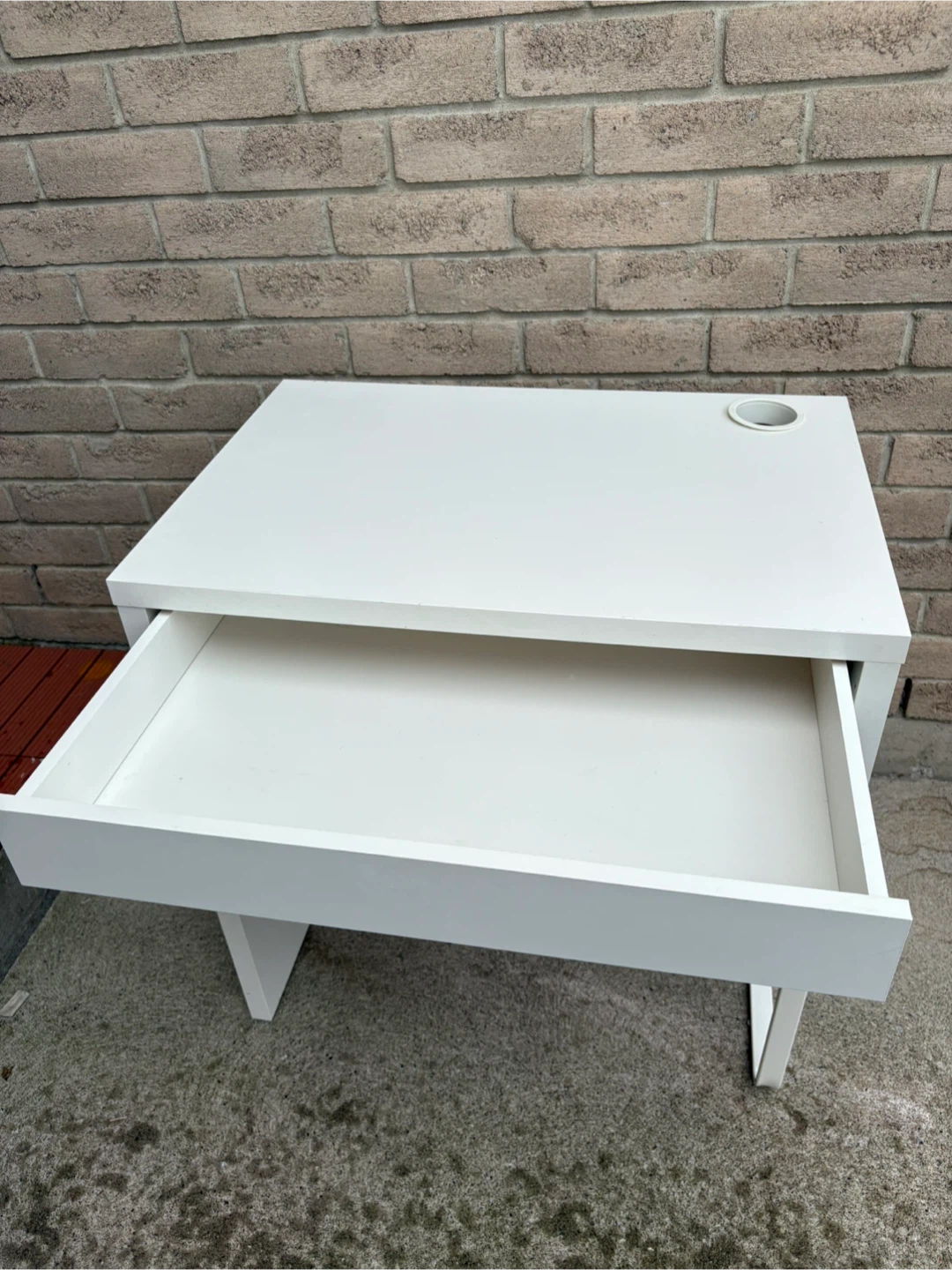 IKEA MICKE White Desk with Drawer - photo 2