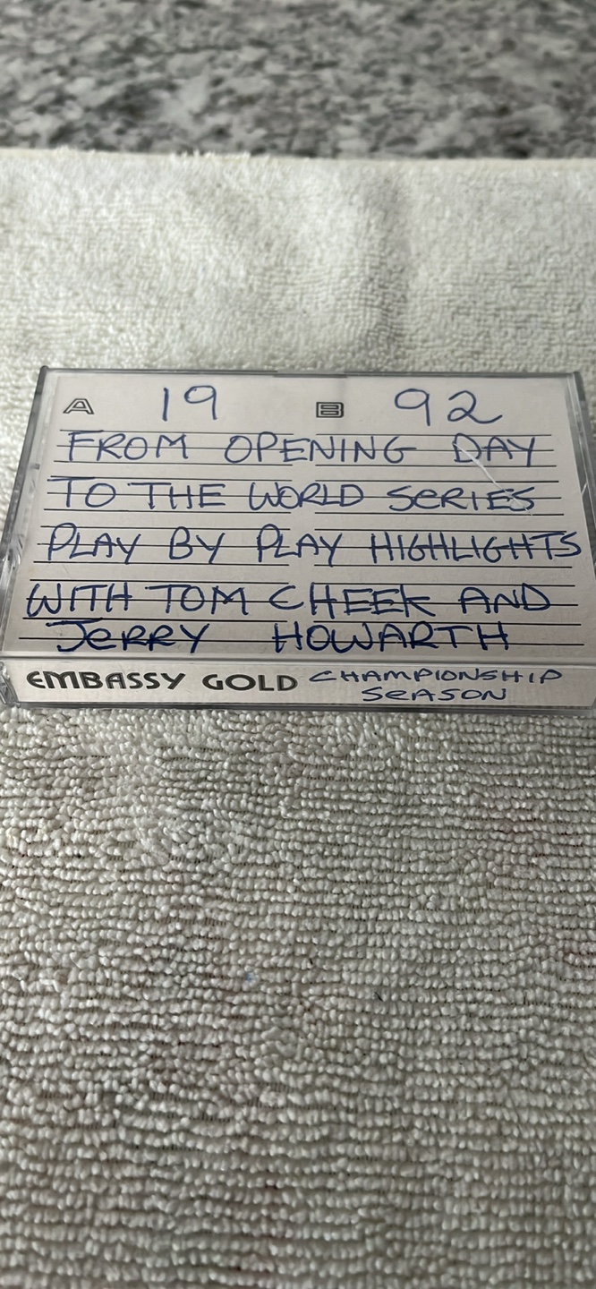 1992 Blue Jays Cassette Tape