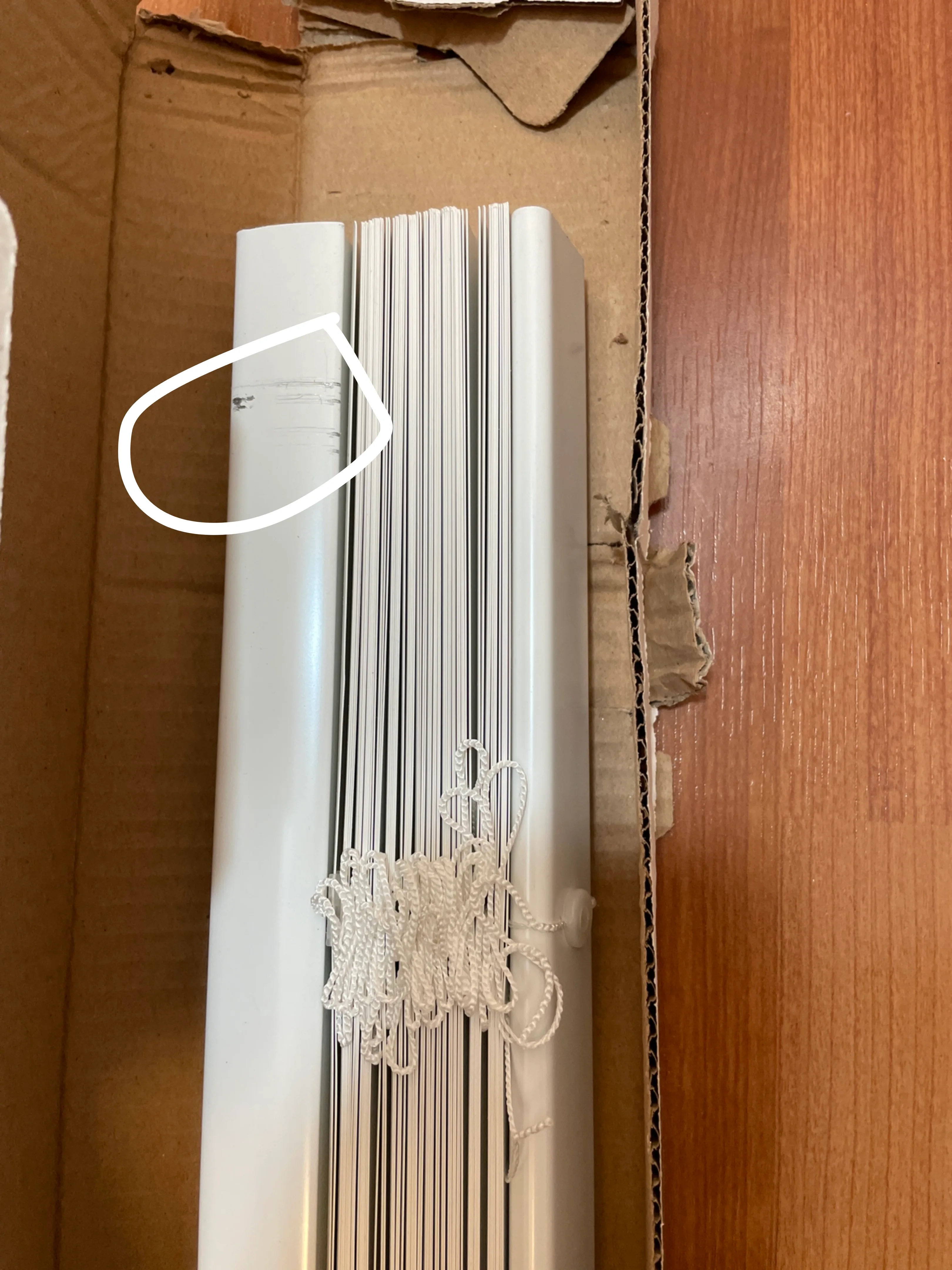 Arctic White Cordless Vinyl Blind 72x72 window blind image indicator(4)