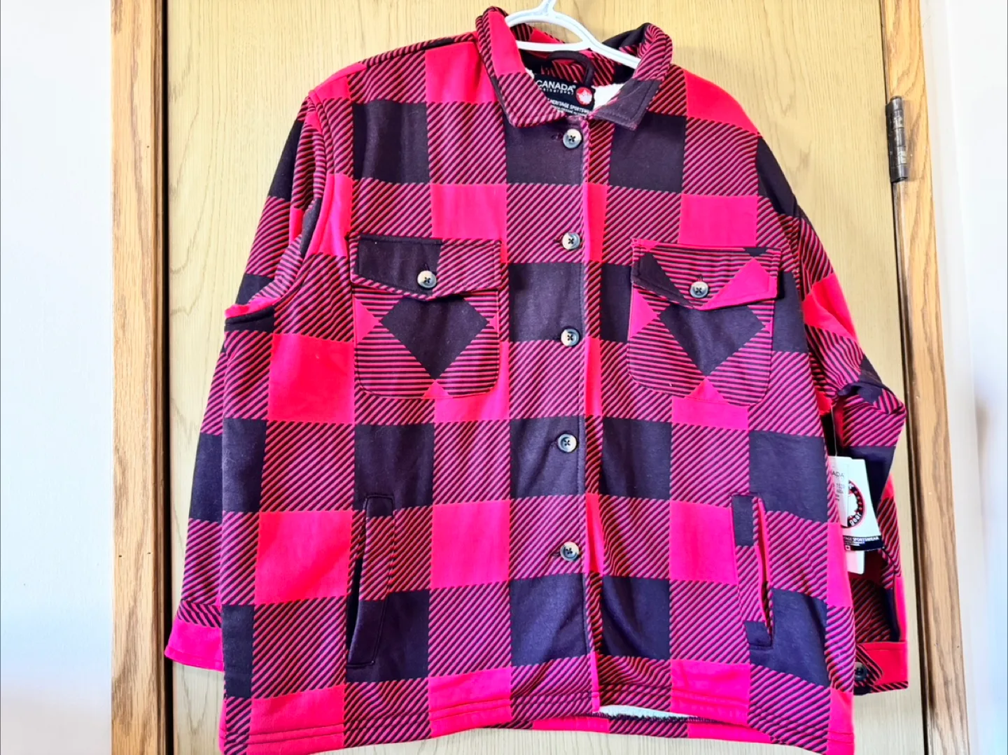 Canada Weathergear Plaid Sherpa Lined Jacket - M image indicator(4)