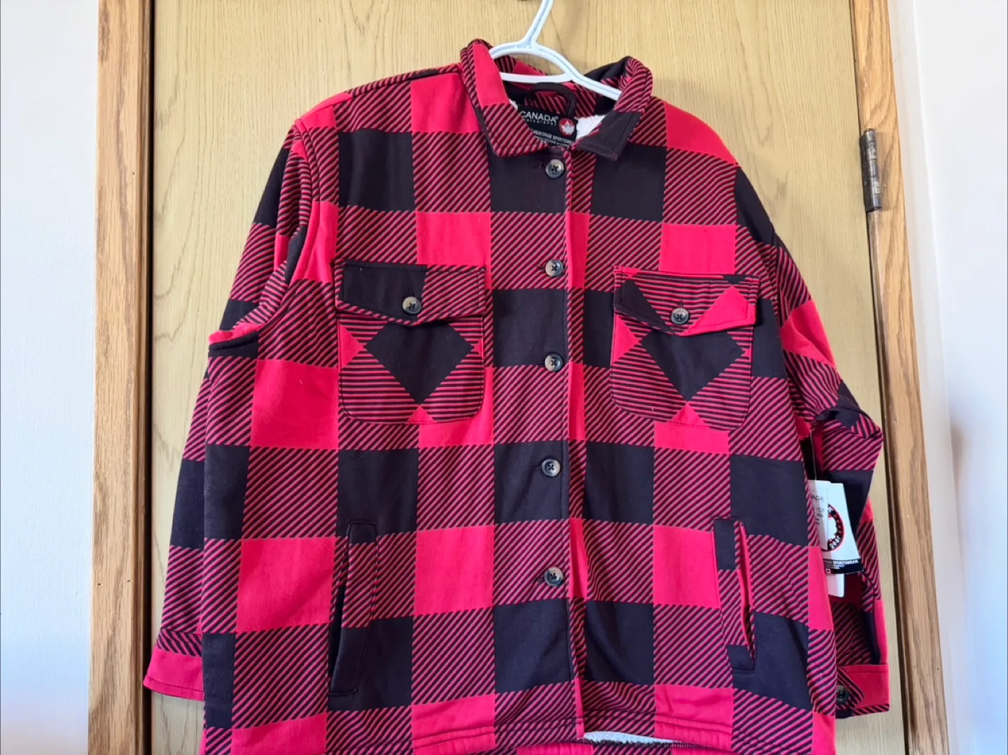 Canada Weathergear Plaid Sherpa Lined Jacket - M image indicator(7)