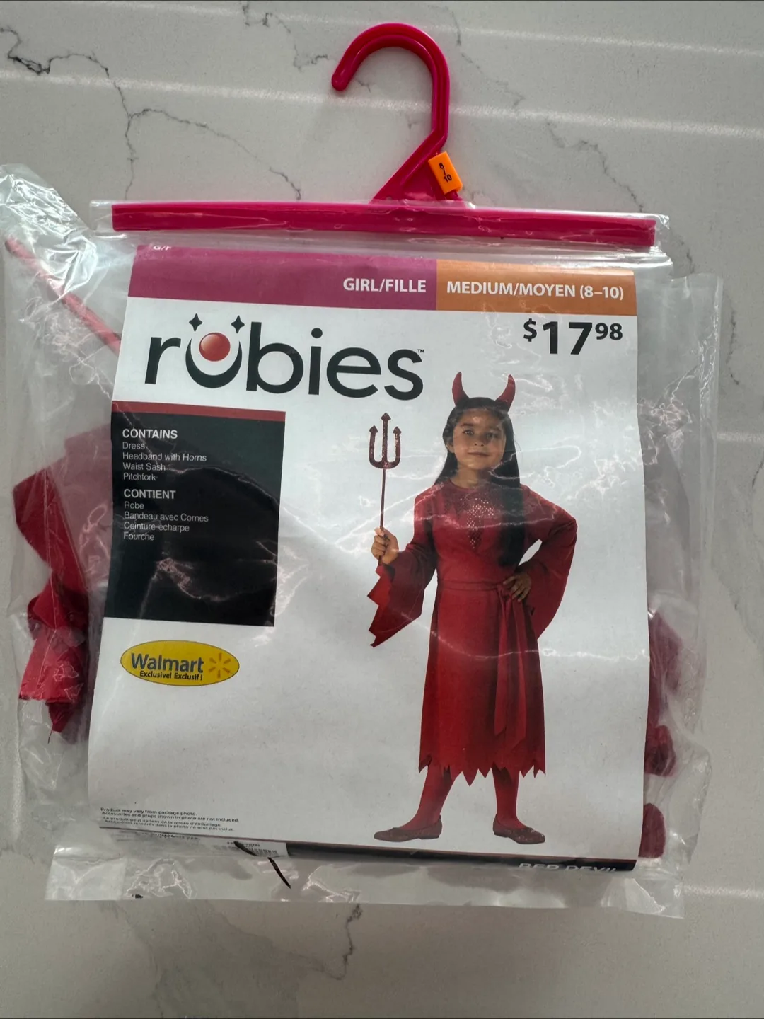 HALLOWEEN COSTUME- GIRLS MED DEVIL COSTUME thumbnail