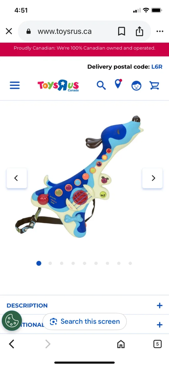 B. toys Woofer Guitar - Kids Musical Toy thumbnail