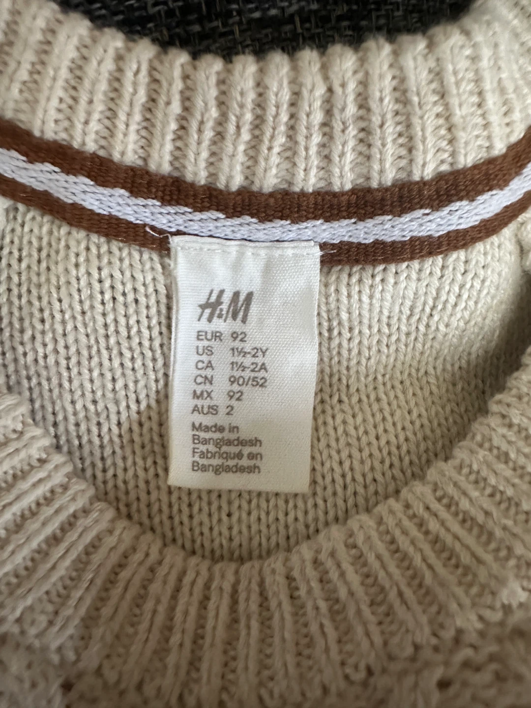 H&M Cable Knit Sweater - Size 1 1/2-2Y - photo 3