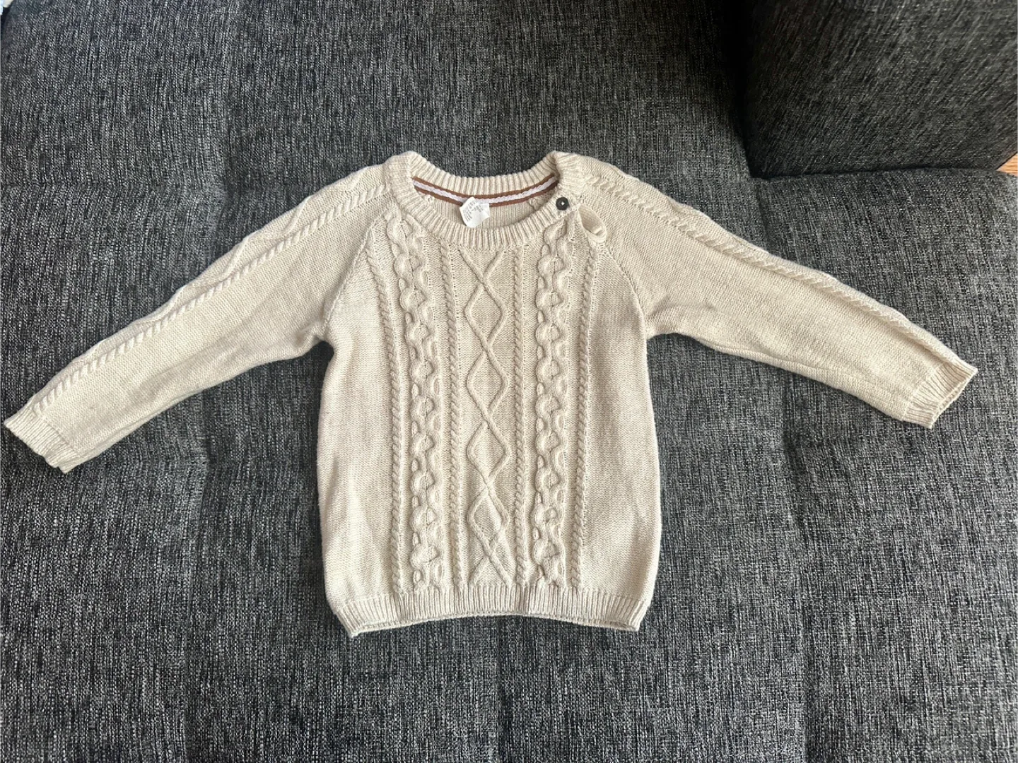 H&M Cable Knit Sweater - Size 1 1/2-2Y thumbnail