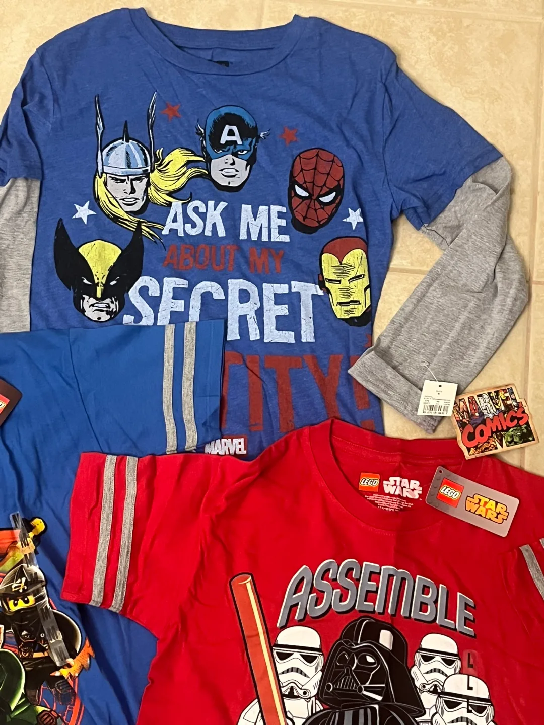 Marvel & Lego T-Shirts • Kids size Small, Medium & Large image indicator(2)
