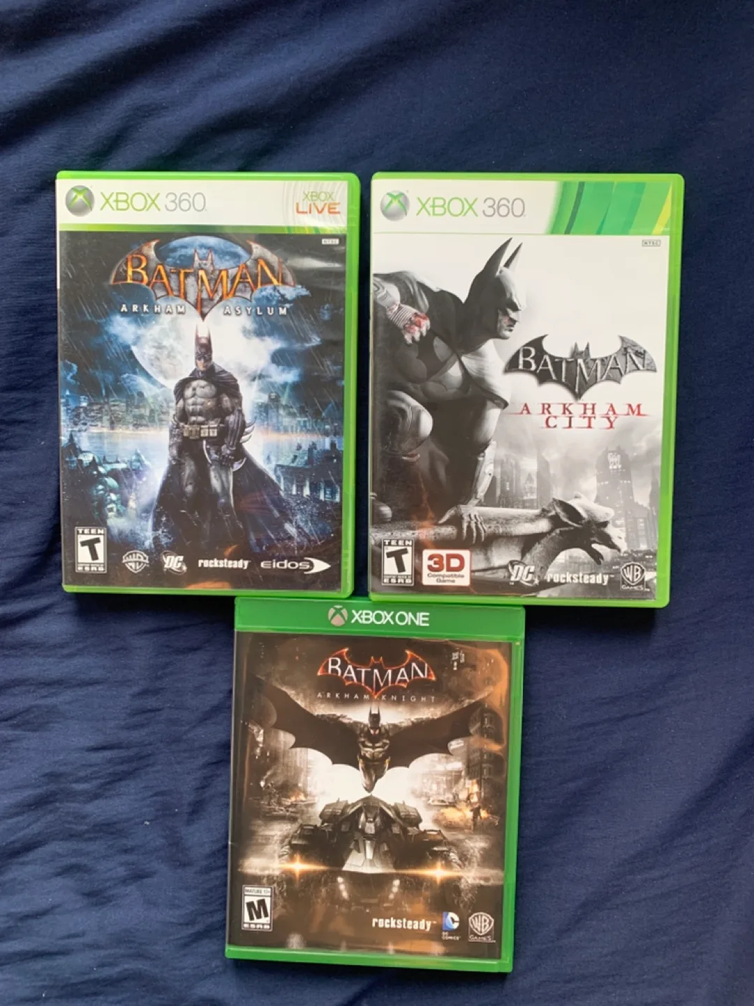 Batman: Arkham Asylum Arkham City Arkham Knight Xbox thumbnail