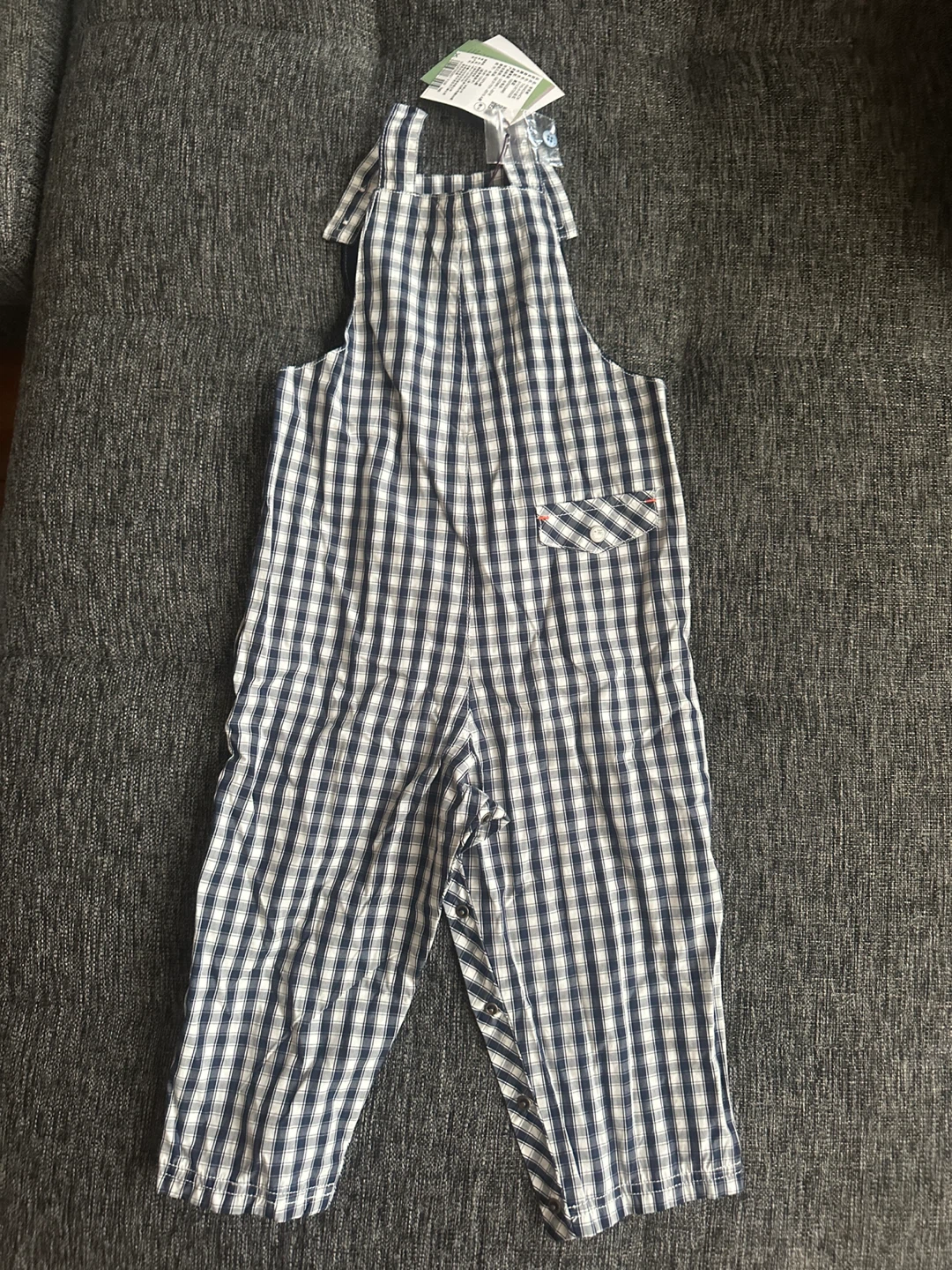 Sergent Major 36M Gingham Overalls - New with Tags! - photo 2
