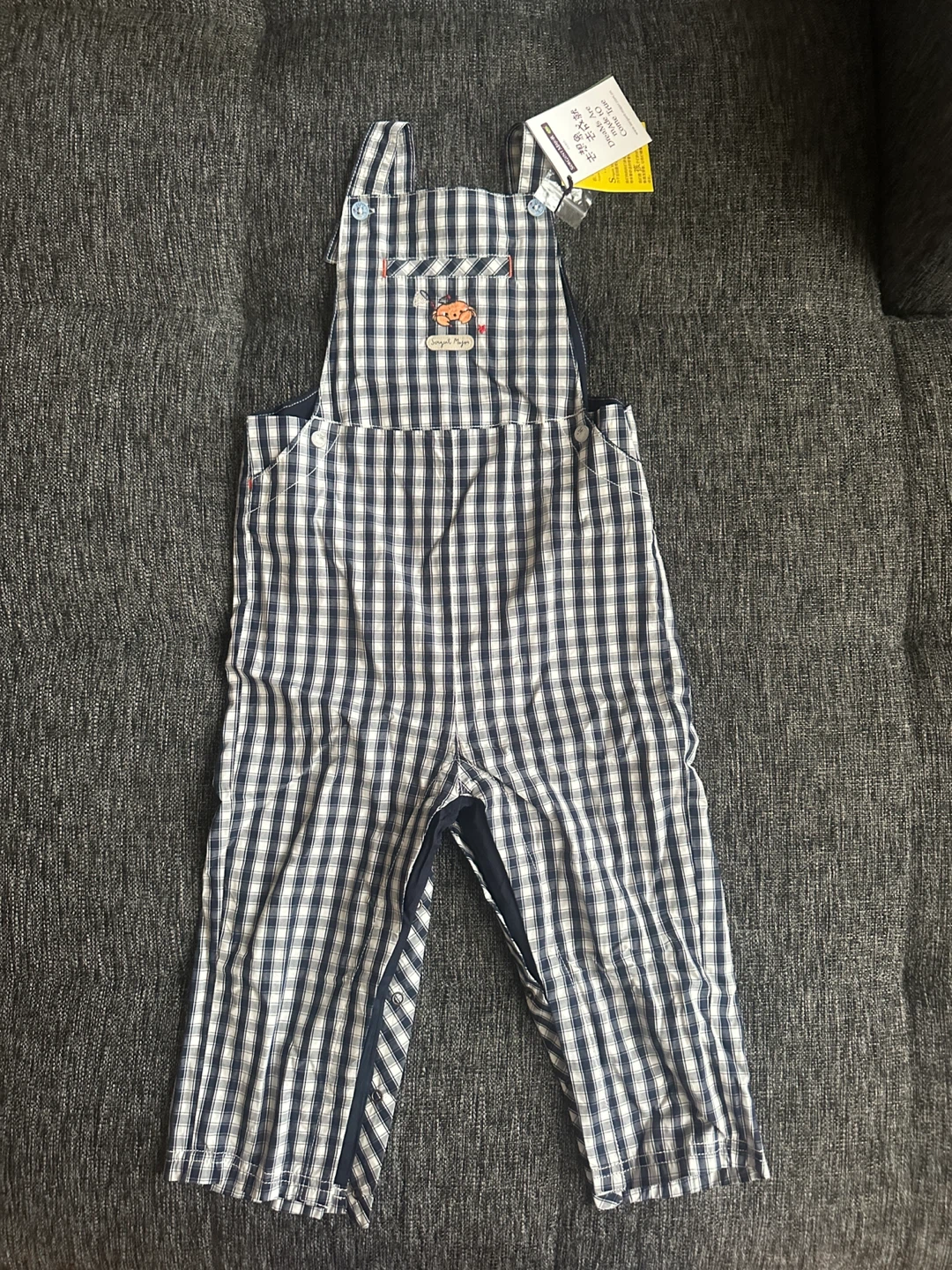 Sergent Major 36M Gingham Overalls - New with Tags!
