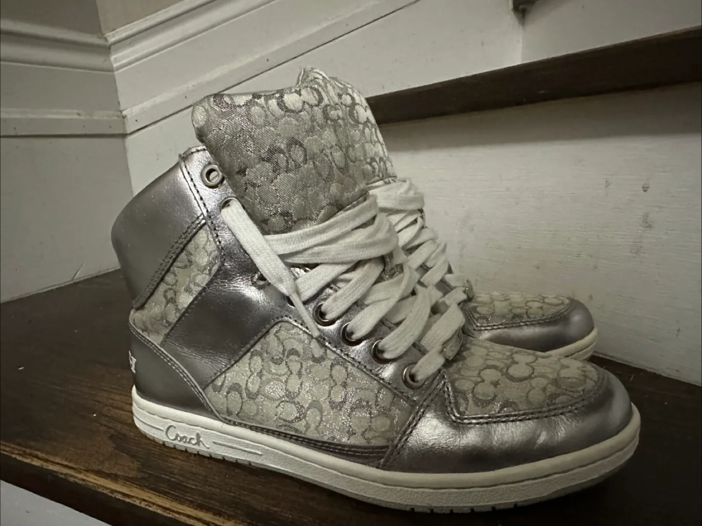 Coach Norra High Top Sneakers Size 7.5M thumbnail