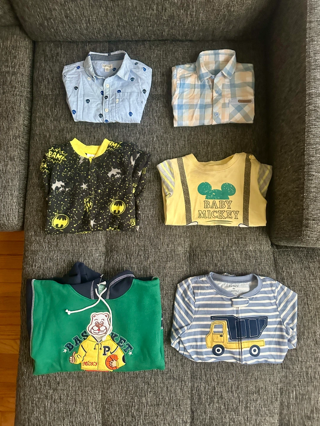 Baby Clothes Bundle: Carter's, Disney, Batman for 3-4