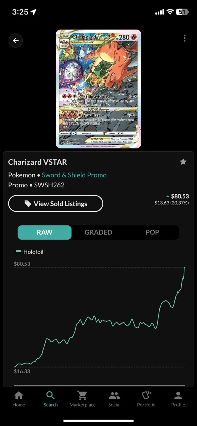 Charizard VSTAR Pokemon Card - Sword & Shield Promo image indicator(3)