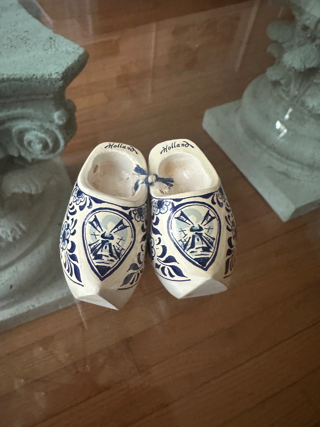 Vintage Holland Wooden Shoe Figurines