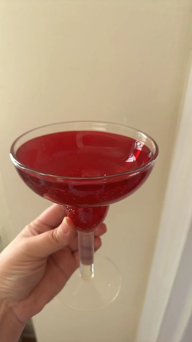 Set of 6 Red Margarita Glasses image indicator(4)