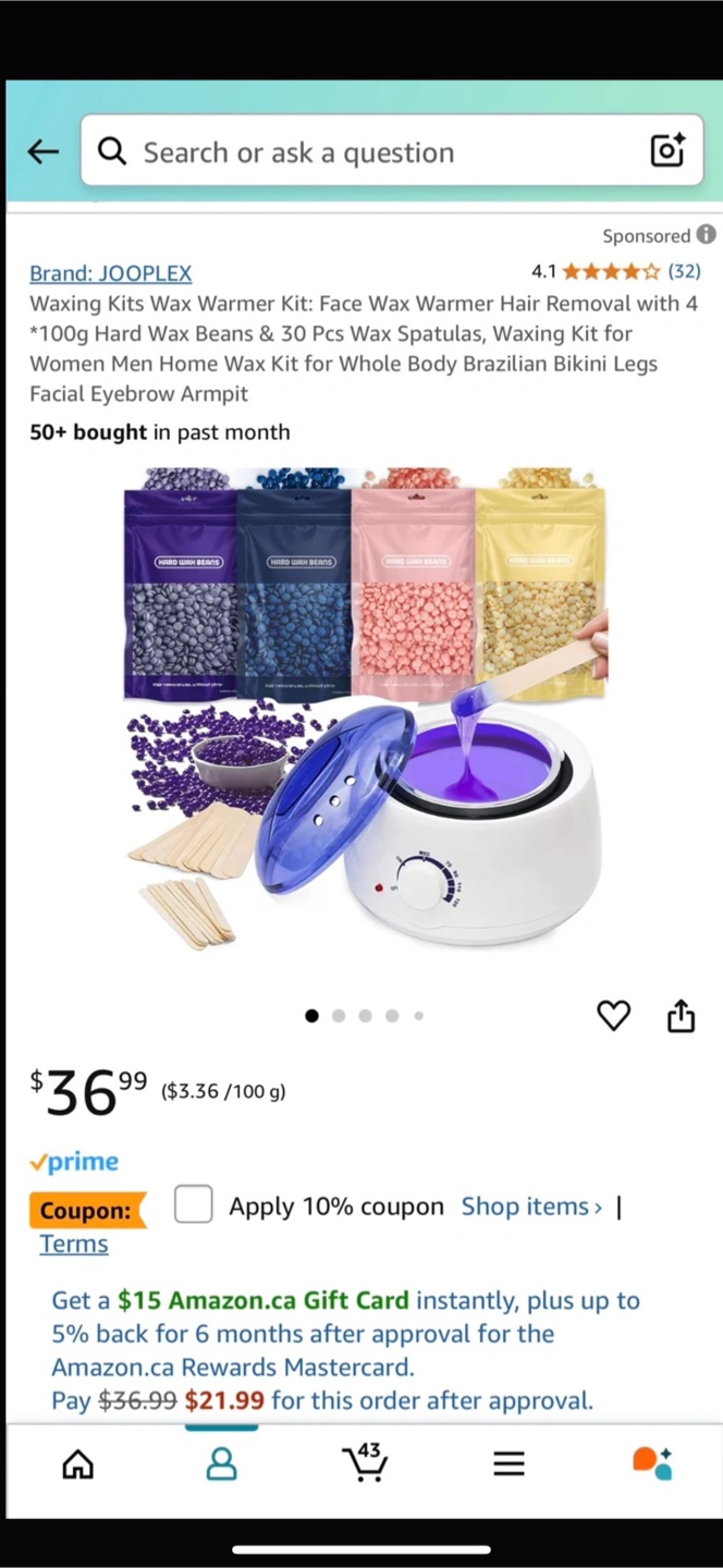 (Brand New) Wax Warmer Kit -unopened