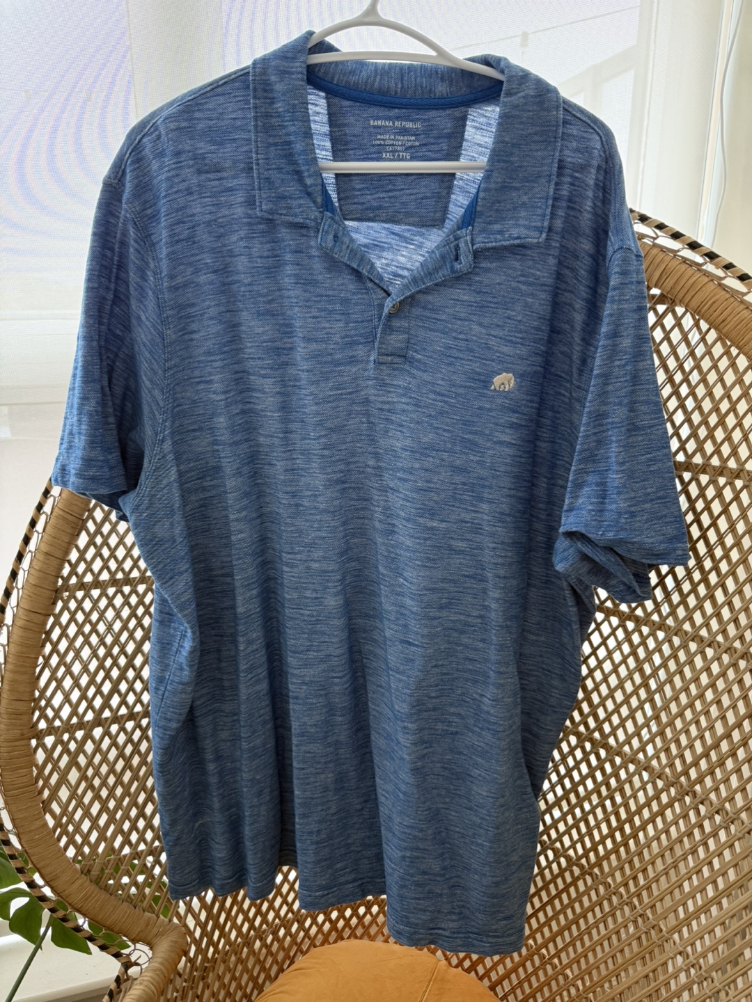 Banana Republic XXL Blue Polo Shirt