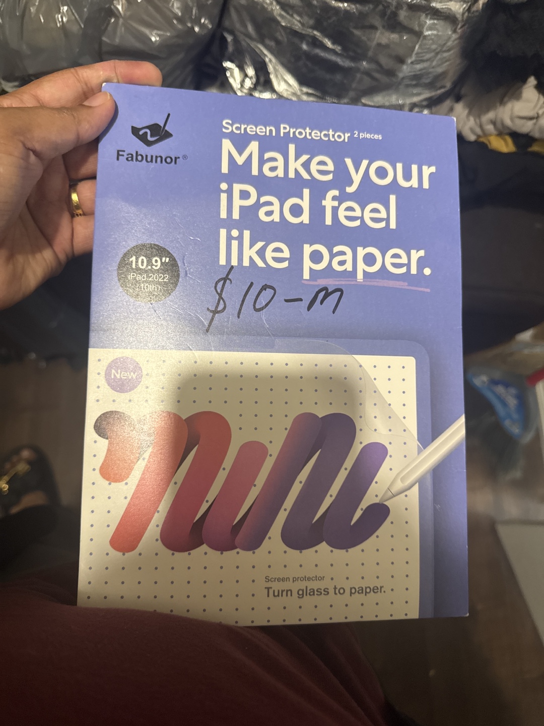 Fabunor iPad 10.9" Screen Protector - Like New!