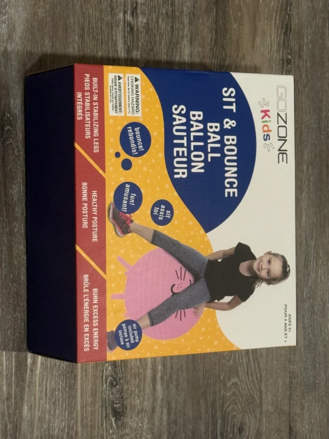 Go Zone Kids Sit & Bounce Ball New in Box thumbnail