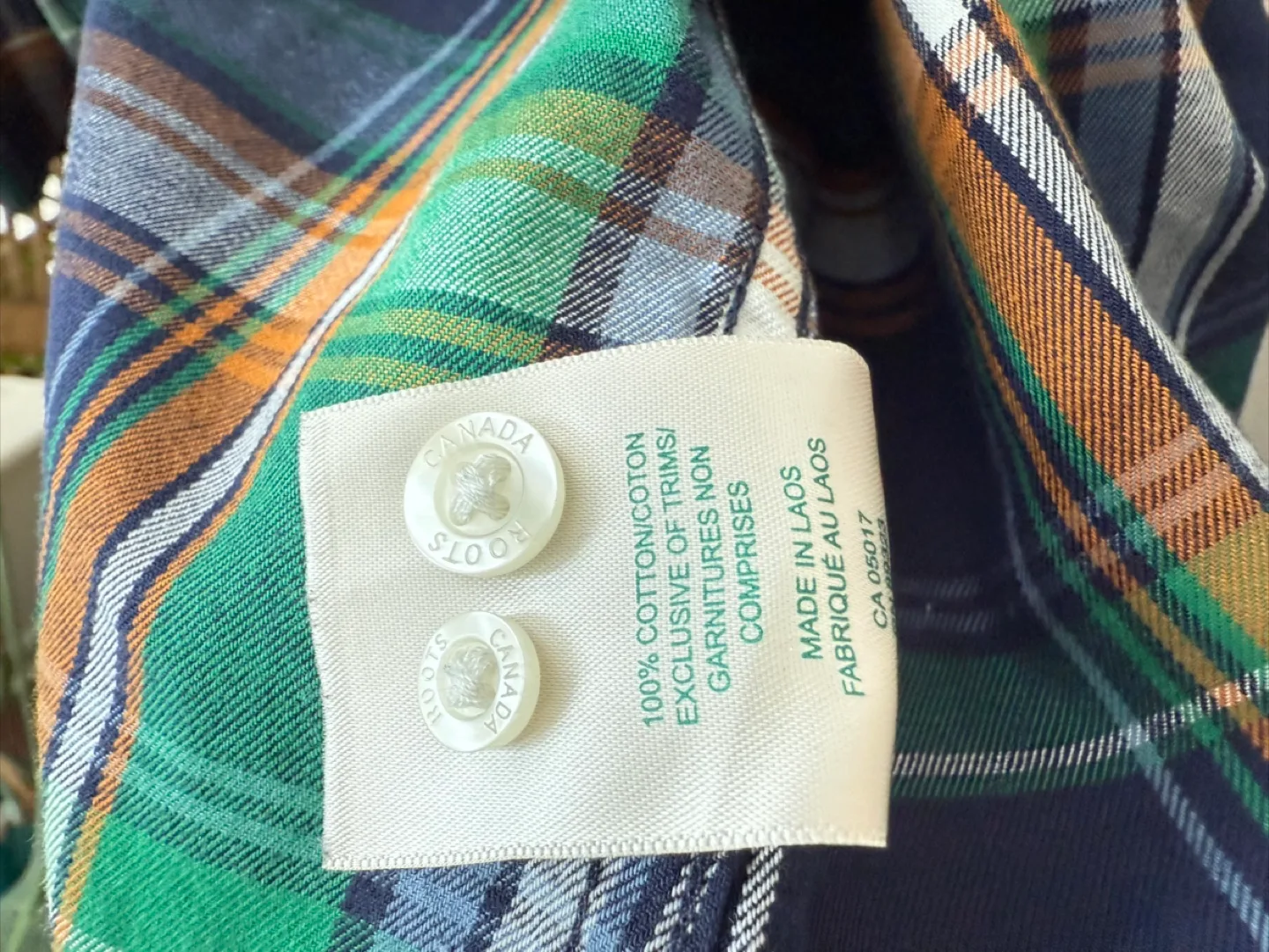 Roots Plaid Button-Down Shirt XXL image indicator(5)