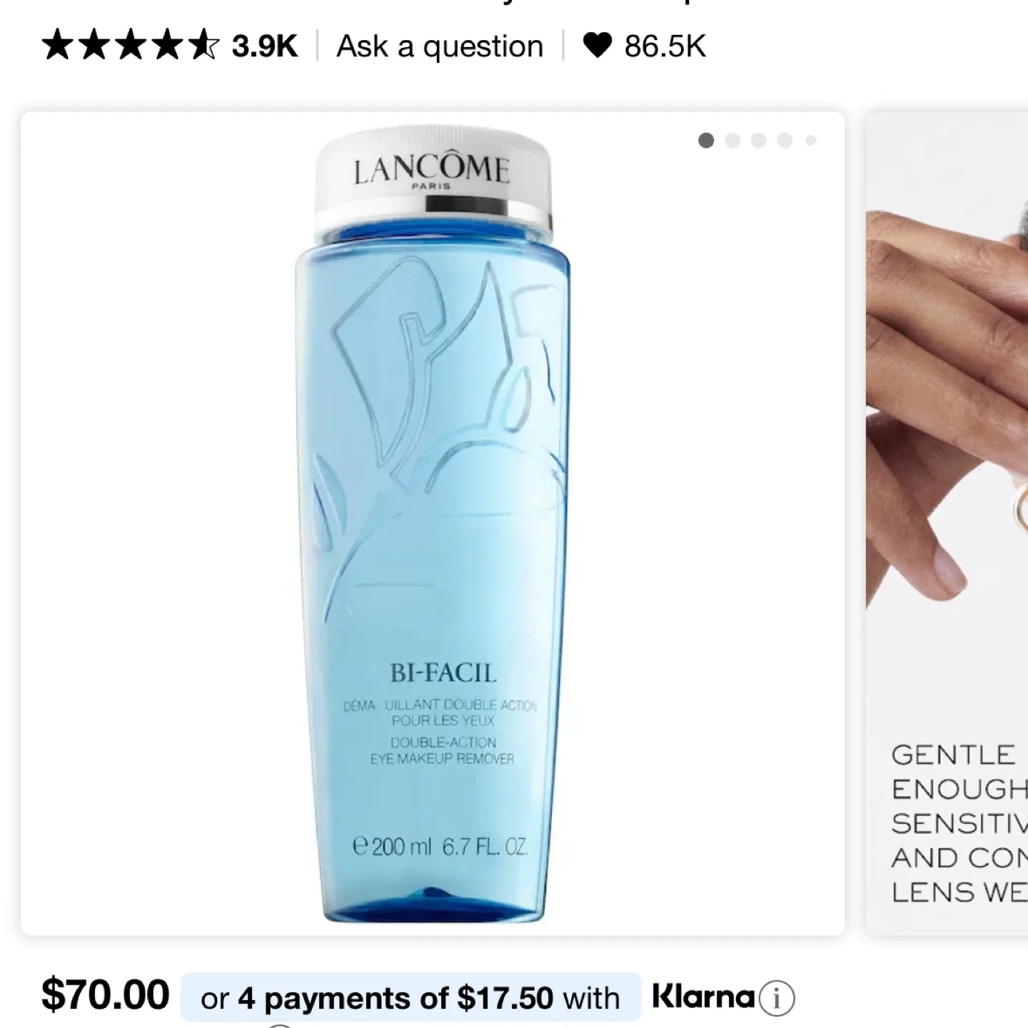 Lancôme Bi-Facil Double Action Eye Makeup Remover image indicator(3)