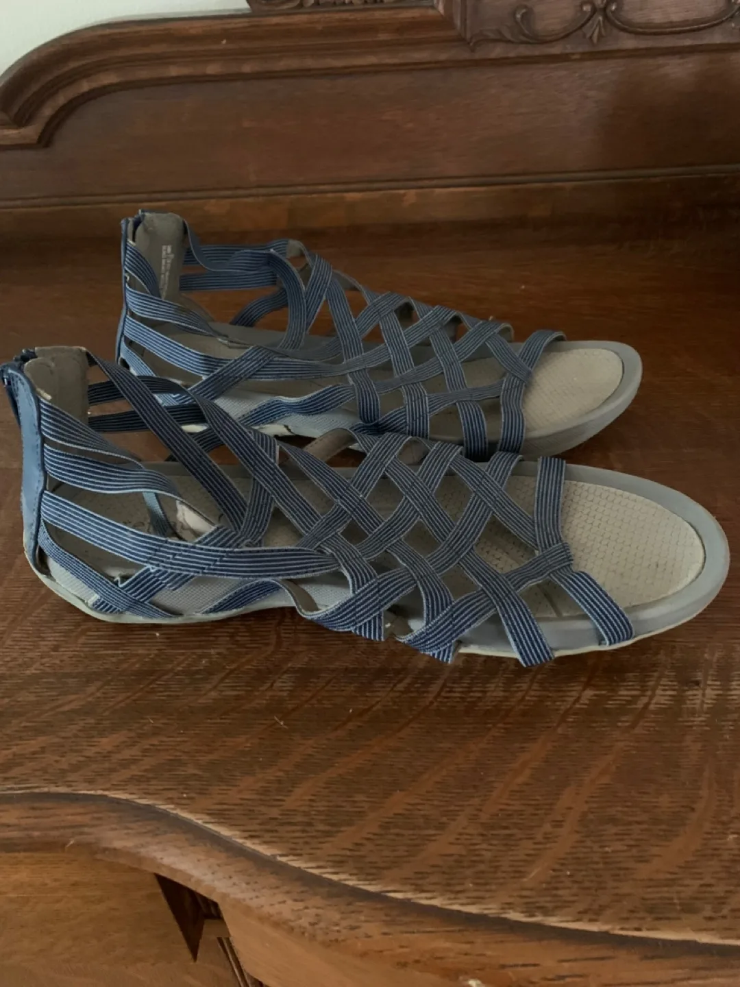 Baretraps Blue Gladiator Sandals - Size 7 thumbnail