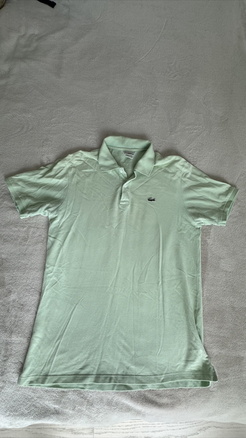 Lacoste Polo Shirt - Size 7 (Large), Light Green - photo 2