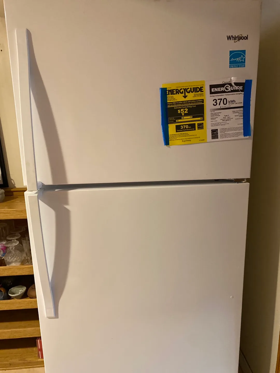 30”Whirlpool White Refrigerator thumbnail