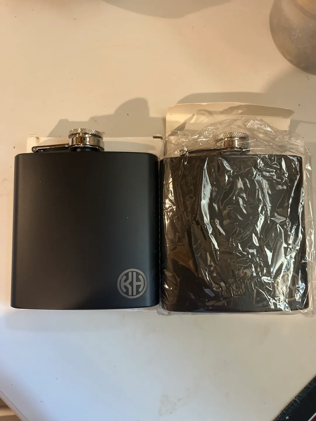 New Black Flask with Initials thumbnail