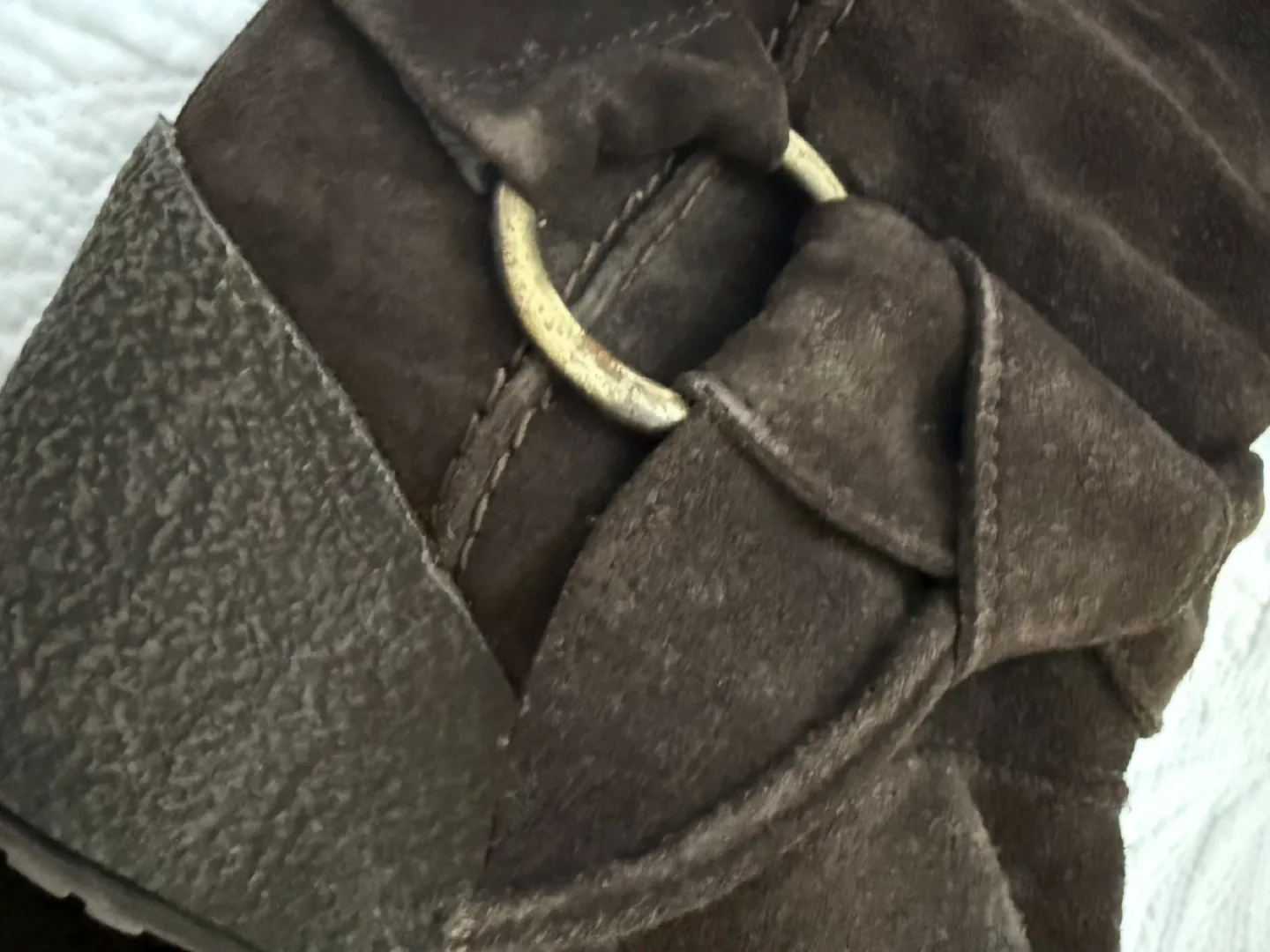 Brown Suede Wedge Knee High Boots image indicator(8)