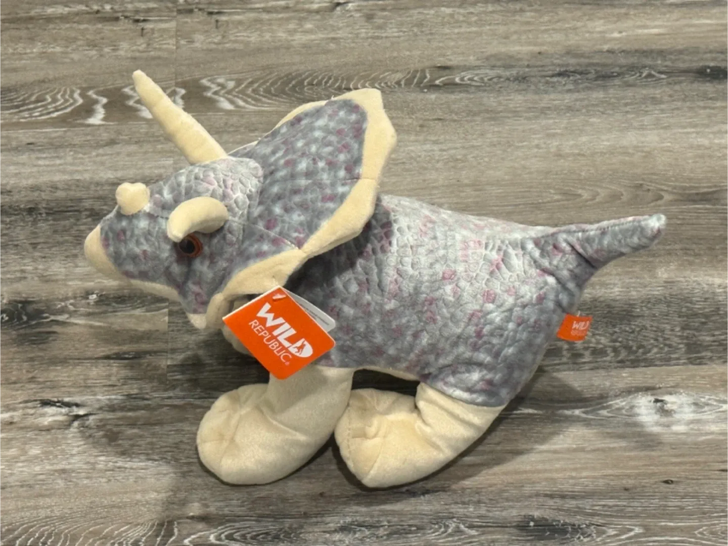 Wild Republic Triceratops Plush Toy New with Tag image indicator(2)