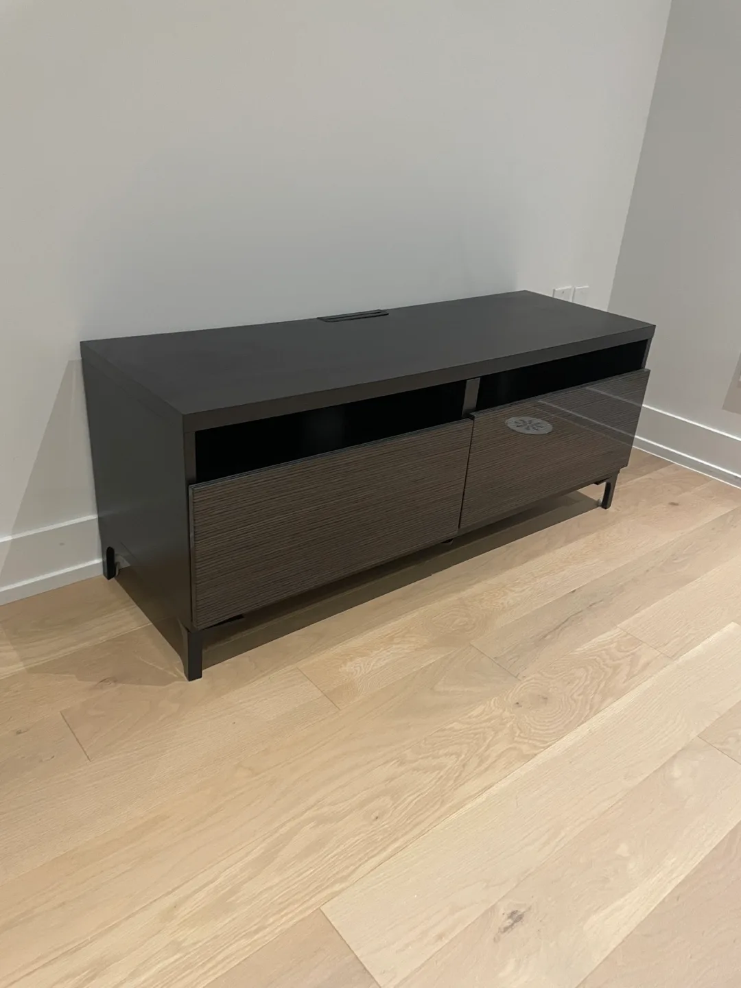 Black and Walnut TV Media Console/Unit thumbnail