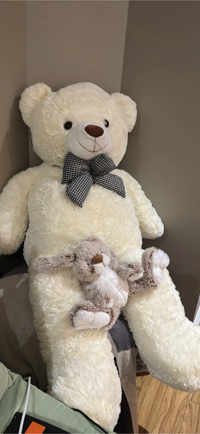 Giant Teddy Bear with Bunny Plush thumbnail