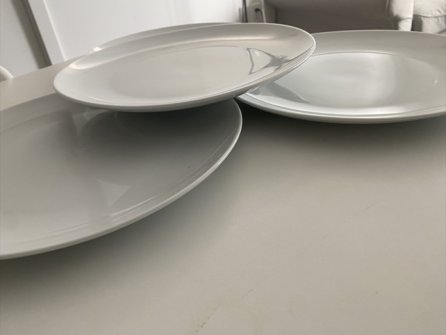 Set of 4 White Dinner Plates - photo 5